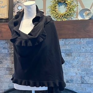 Black Wrap 27 x 80 with Ruffled Edge